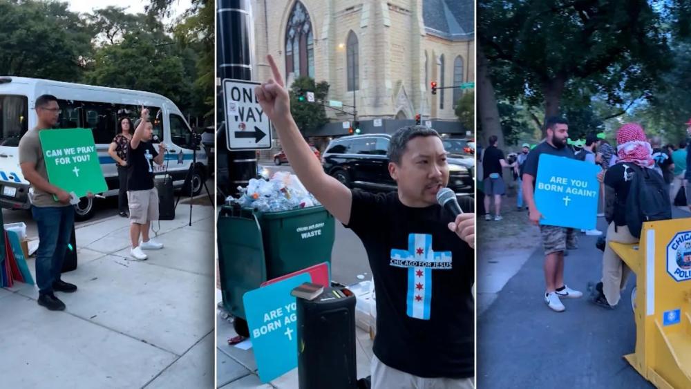 ESTADOS UNIDOS | ‘Chicago para Jesús’: ministros callejeros lograron ‘derribar las mentiras’ en las protestas de la Convención Nacional Demócrata